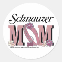 MAMÁ del Schnauzer Etiqueta