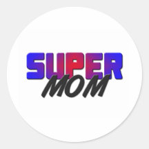 Mamá estupenda pegatinas redondas