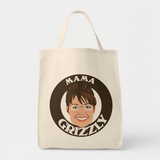 Mama Grizzly Sarah Palin Canvas Bags