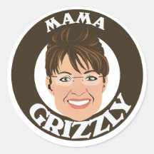 Mama Grizzly Sarah Palin Stickers