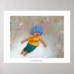 Mama Has a Dream fun colorful woman flying fun art Posters
