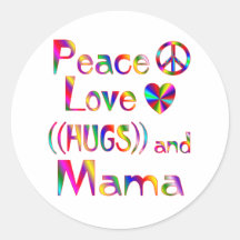 Mama Hugs Round Sticker