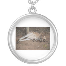 Mama Kangaroo with Joey in Pouch Pendants