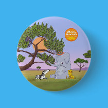 Mama Mirabelle -- Movie Time Animals Group Button
