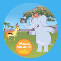 Mama Mirabelle With Her Video Camera Sticker