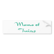Mama of Twins Bumper Sticker