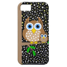 mama owl and baby owl iPhone 5 covers