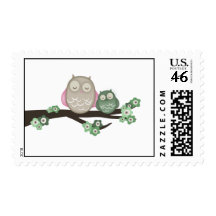 Mama Owl & Baby {Green} | Stamps