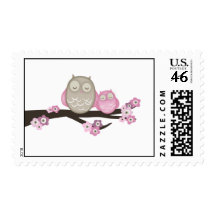 Mama Owl & Baby {Pink} | Stamps