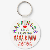 Mama & Papa Happiness keychains
