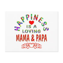 Mama & Papa Happiness postcards