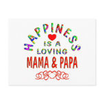 Mama &amp; Papa Happiness Post Cards