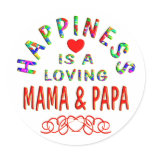 Mama & Papa Happiness Sticker