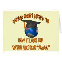 Mama Tattoo Greeting Cards