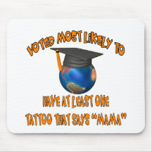 Mama Tattoo Mouse Pad