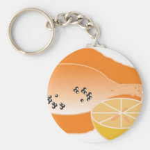 mamao e laranja fruta de fazer vitamina bebida keychains