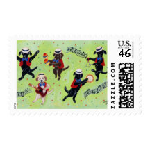 Mambo Labradors Painting Stamp