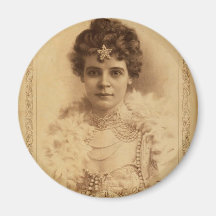 Mamie Sheridan Wolford Retro Theater Refrigerator Magnet