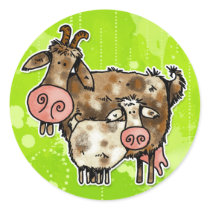mamma goat stickers