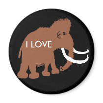 MAMMOTH (2), I LOVE FRIDGE MAGNETS