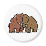 mammoth couple refrigerator magnets