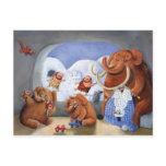 Mammoth Family Post Card