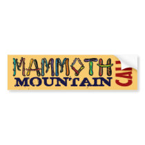 Mammoth Mountain Cali snowboard bumpersticker Bumper Sticker