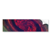 Mammoth Red Storm on Planet Saturn Bumper Stickers