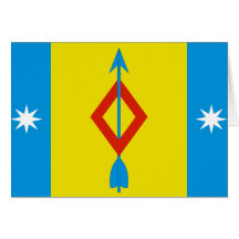 Mamontovskoe(Moscow Oblast), Russia flag Greeting Card