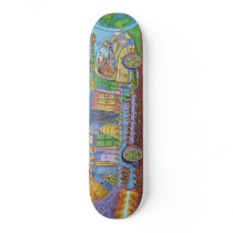 Man about to Crash Skateboard