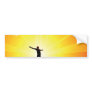 Man and Sun Bumper Sticker