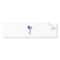 Man and Woman Balloon Person in Love bumper stickers
