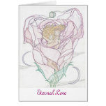 Man and Woman in Rose Greeting Cards