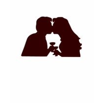 MAN AND WOMAN KISSING t-shirts