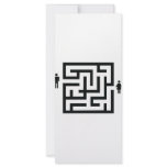 man and woman labyrinth icon custom rack card