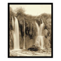 Man at Spearfish Falls Black Hills SD 1889 posters