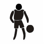 Man Basketball Silhouette Cut Out