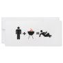 man + BBQ = Chillin Custom Rack Cards