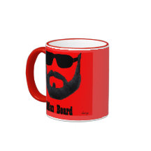 Man Beard Ringer Mug by da'vy