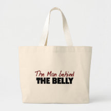 Man Behind The Belly Canvas Bag