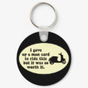 Man Card Scooter Keychain by ScottInk Man Card Scooter Keychain