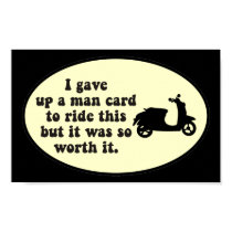 Man Card Scooter Poster posters by ScottInk Man Card Scooter Poster posters