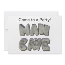 Man Cave 3D Stone Look Letters for Father or Him Announcement