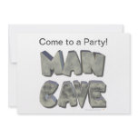 Man Cave 3D Stone Look Letters for Father or Him Announcement