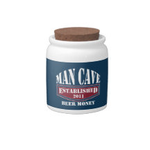 Man Cave Beer Money Jar Candy Dishes