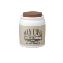 Man Cave Beer Money Jar Candy Jars
