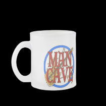 Man Cave, NAME add text mugs