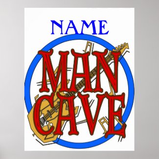 Man Cave, NAME add text print
