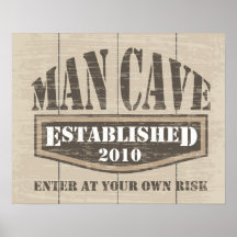 Man Cave Poster - EST 2010