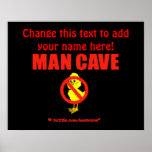 Man Cave Poster Template
